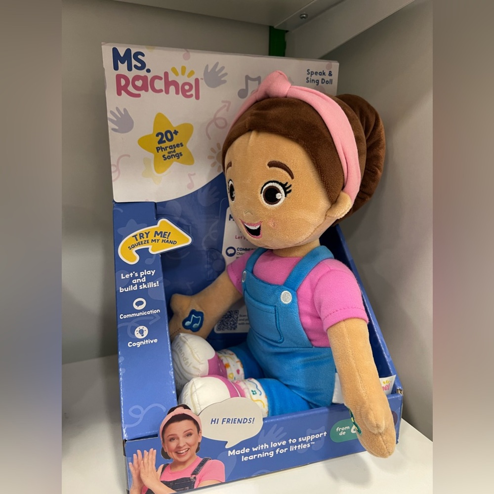 Ms. Rachel Speak & Sing Doll 16in Plush